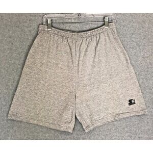Vintage Starter Shorts Youth Boys Large Gray Basketball Athletic Embroidered